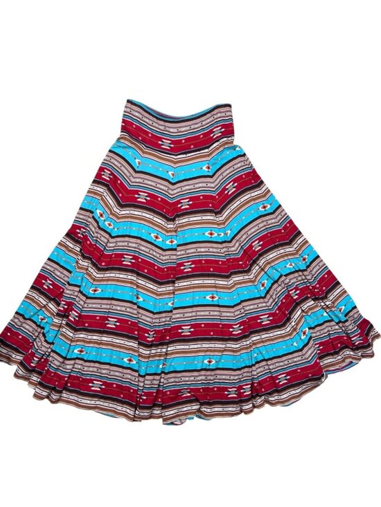 Rancho Estancia Dresses & Skirts - Rancho Estancia Large Southweast Aztec Print Maxi Skirt Flowy Western